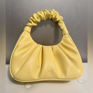 JW PEI Gabbi Ruched Hobo Handbag Light Yellow
